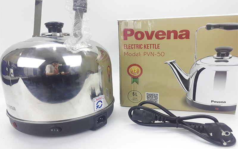 Ấm đun nước điện gia đình Povena PVN-50 - Hàng chính hãng