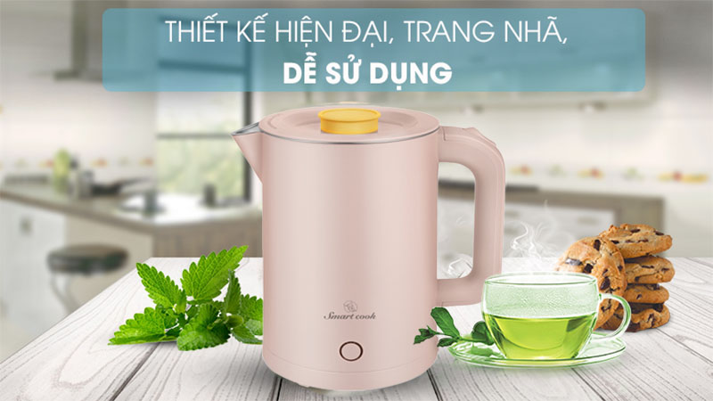 Ấm đun nước siêu tốc Elmich Smartcook KES-3857P/G/W - Hàng chính hãng