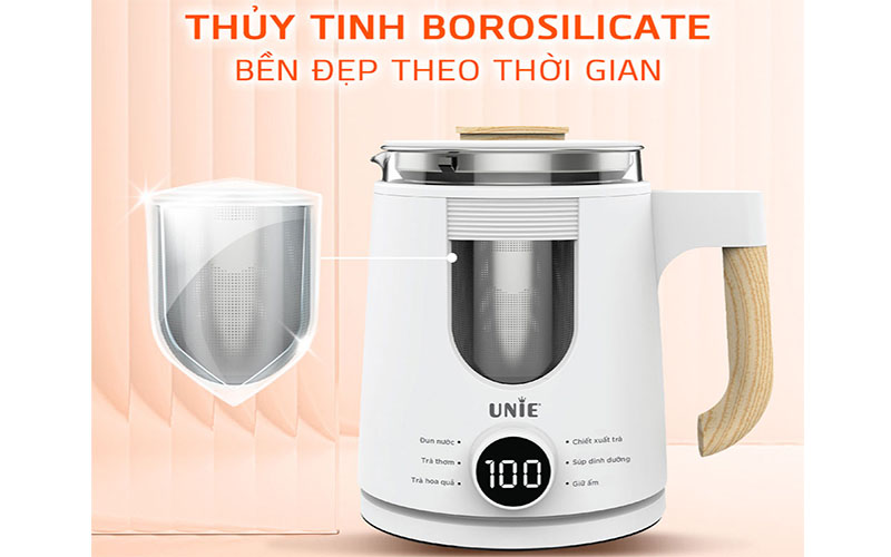 Ấm đun nước siêu tốc Unie UEK1081W - Hàng chính hãng