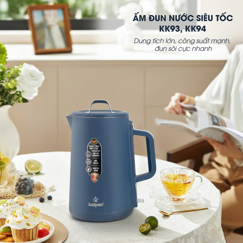Ấm đun nước siêu tốc Kalpen KK93/KK94 - Hàng chính hãng