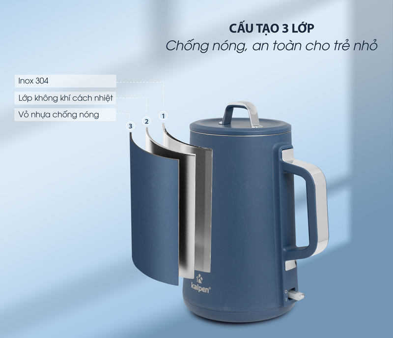 Ấm đun nước siêu tốc Kalpen KK93/KK94 - Hàng chính hãng