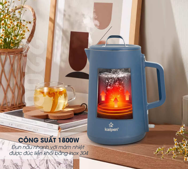 Ấm đun nước siêu tốc Kalpen KK93/KK94 - Hàng chính hãng