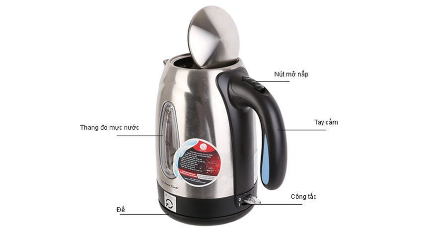 Ấm đun nước siêu tốc 1.7 lít Elmich KES-6868 - Hàng chính hãng