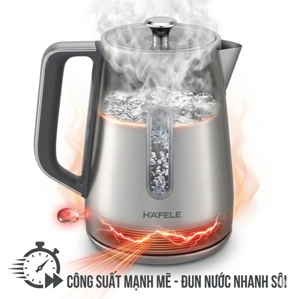 Ấm đun siêu tốc Hafele HS-K1704X - 1.7 lít - Hàng chính hãng