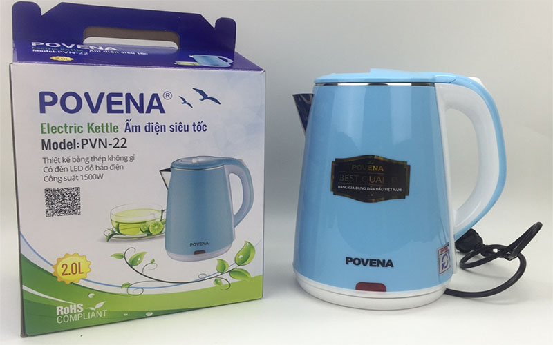 Ấm đun siêu tốc Povena PVN-22 - Hàng chính hãng