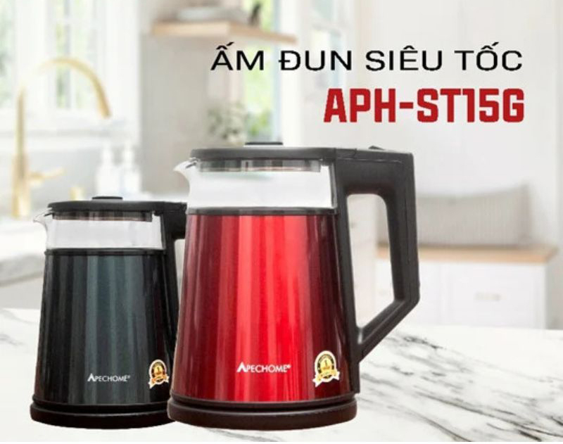 Ấm đun siêu tốc Apechome APH-ST15G - Hàng chính hãng