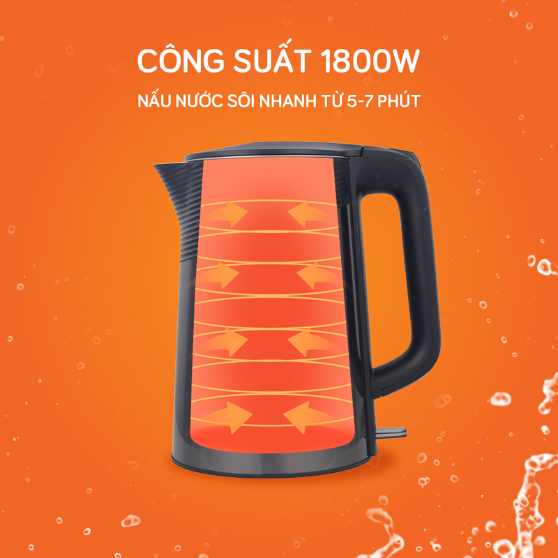 Ấm đun nước siêu tốc Unie UE-302 - Hàng chính hãng