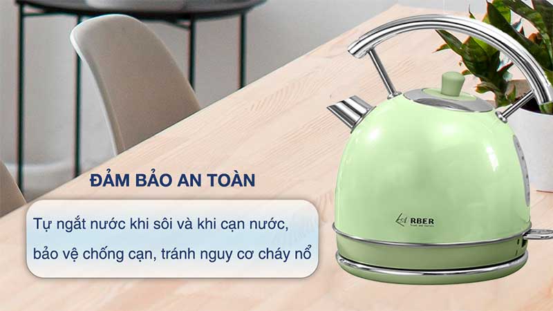 Ấm siêu tốc Arber AST1.8A GREEN - Hàng chính hãng