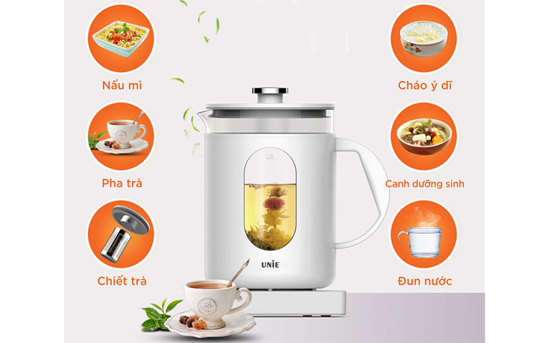 Ấm siêu tốc đa năng Unie UEK1782W - Hàng chính hãng