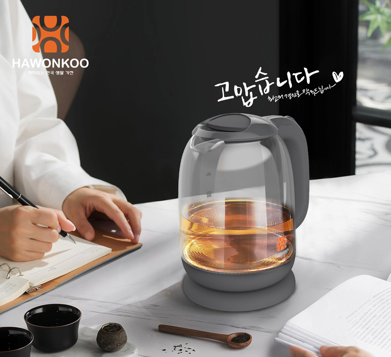 Ấm siêu tốc Hawonkoo KEH-170-GR - Hàng chính hãng