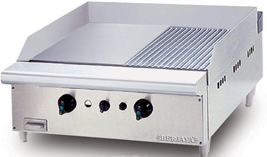 Bếp chiên nửa phẳng, nửa nhám dùng gas Berjaya GG2B12R - Hàng chính hãng