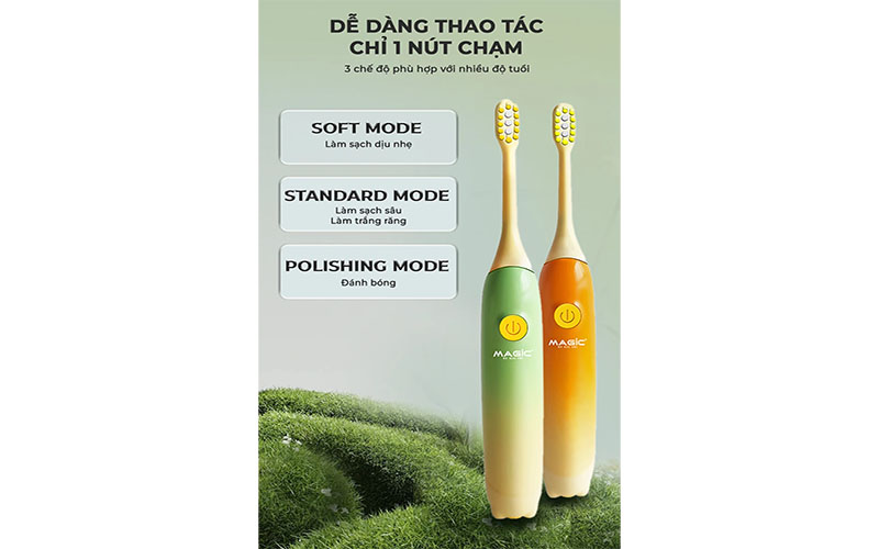 Bàn chải điện trẻ em Magic KID-02 - Hàng chính hãng