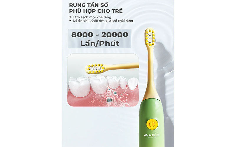 Bàn chải điện trẻ em Magic KID-02 - Hàng chính hãng