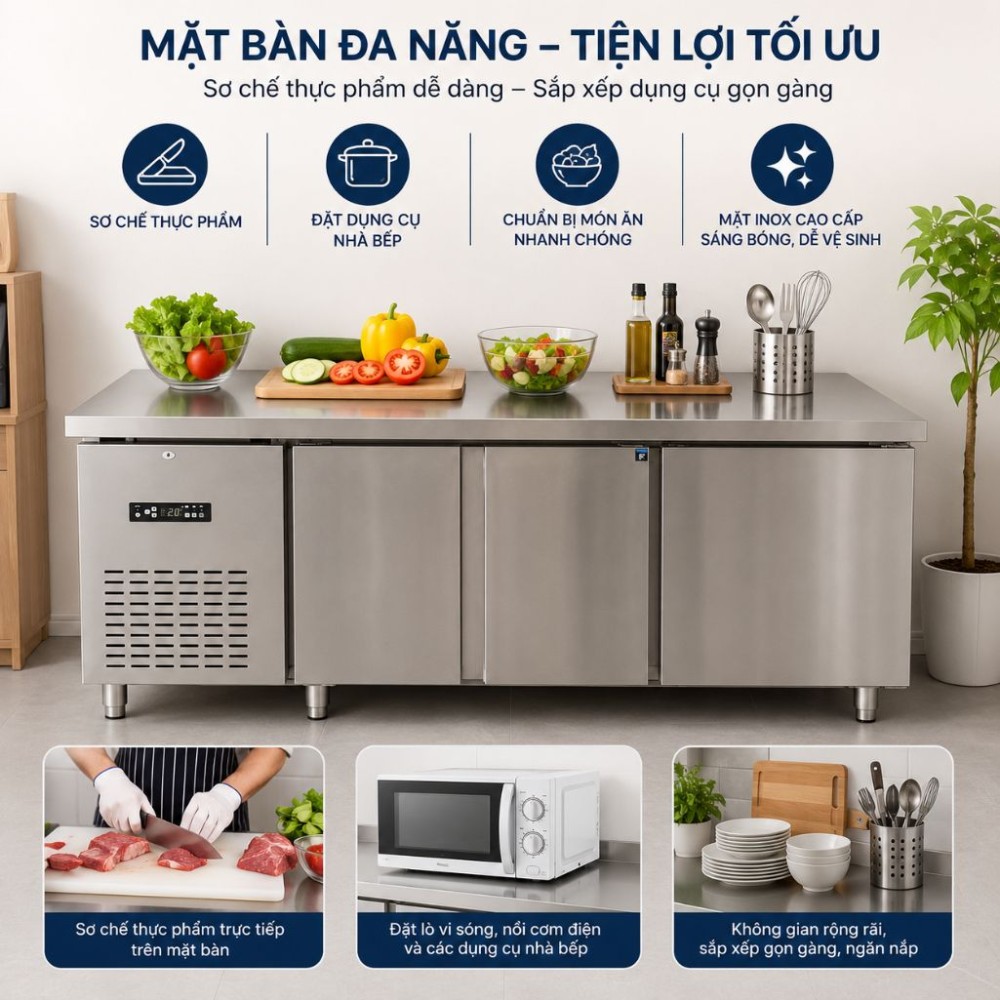 Bàn đông công nghiệp 1m8 Lightcool BL-1800 - Hàng chính hãng