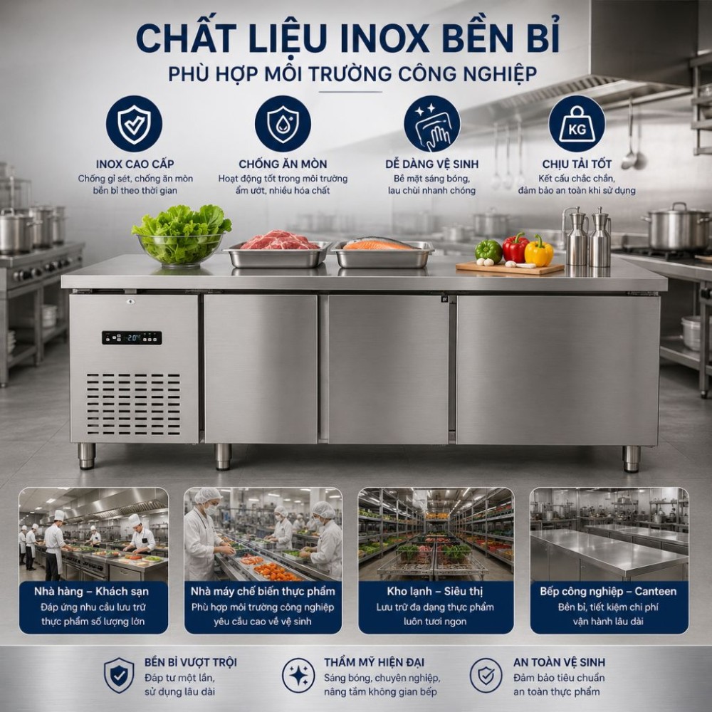 Bàn đông công nghiệp 1m8 Lightcool BL-1800 - Hàng chính hãng