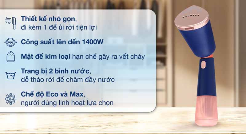 Bàn ủi hơi nước cầm tay Philips STH5030/20 - Hàng chính hãng