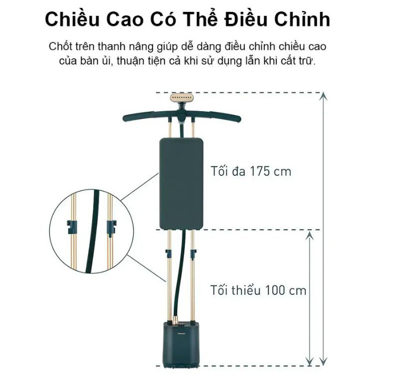 Bàn ủi hơi nước Panasonic NI-GWG090GRA - Hàng chính hãng