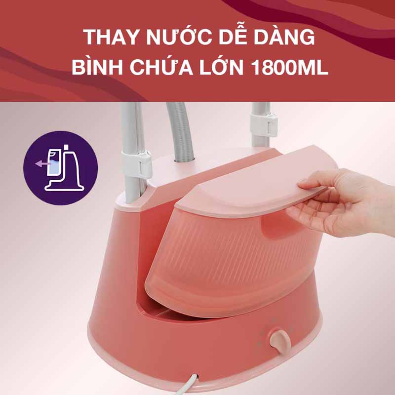 Bàn ủi hơi nước đứng Philips STE1020/40 - Hàng chính hãng