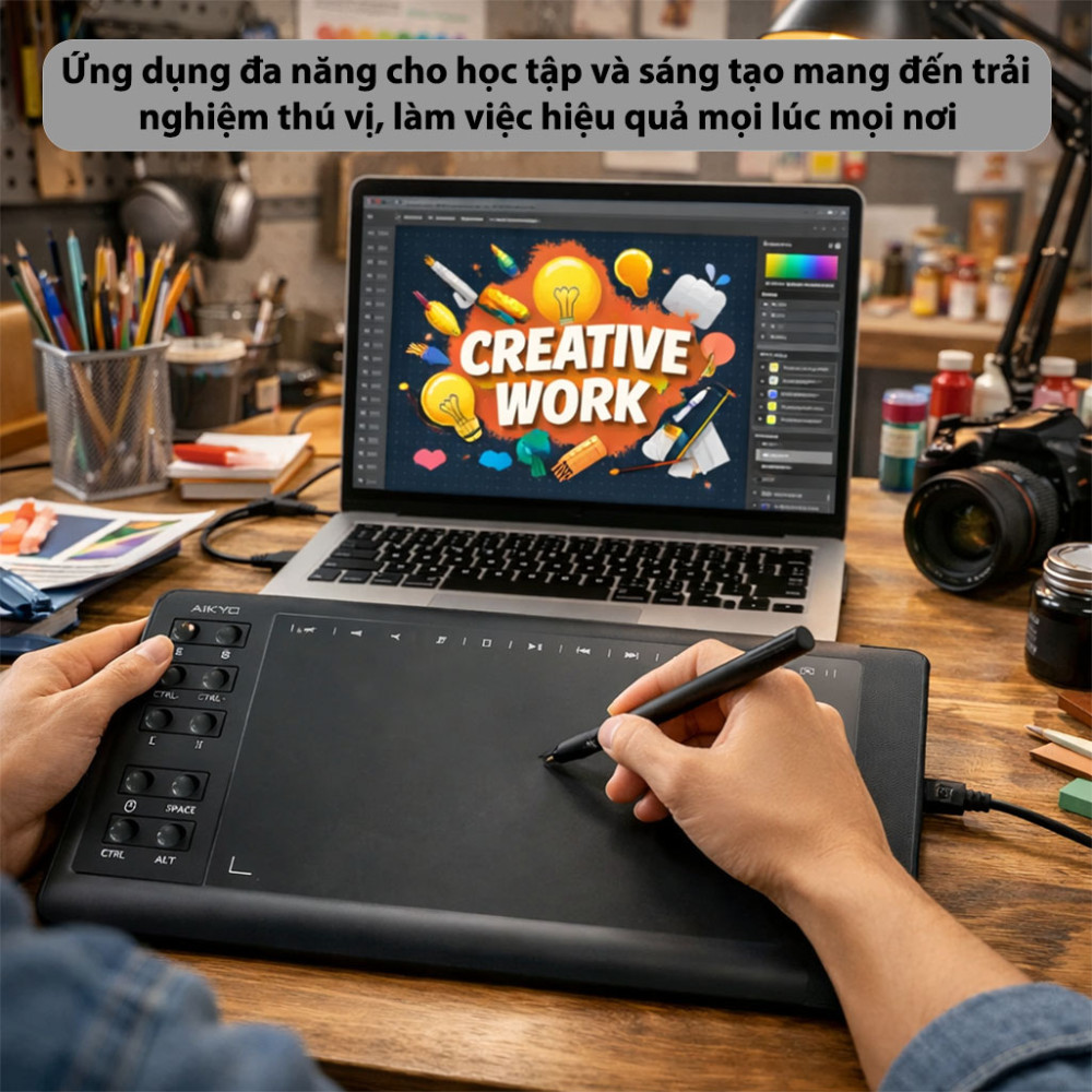 Bảng vẽ điện tử thông minh Aikyo A5568 - Hàng chính hãng