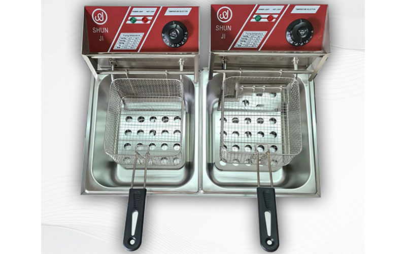 Bếp chiên nhúng điện đôi Shunji EH82 - Hàng chính hãng