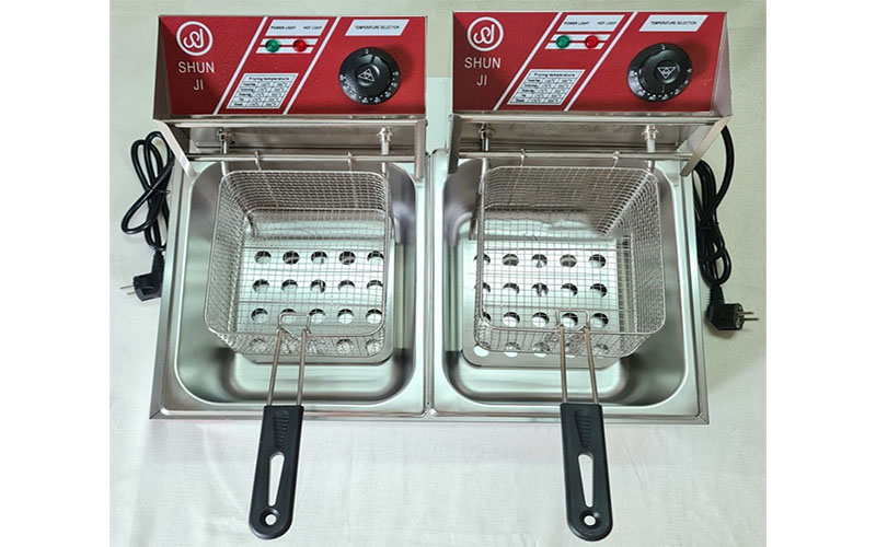 Bếp chiên nhúng điện đôi Shunji EH82 - Hàng chính hãng