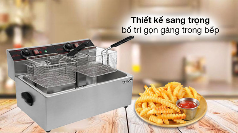 Bếp chiên nhúng điện đôi Eton ET-ZL1-16 - Hàng chính hãng