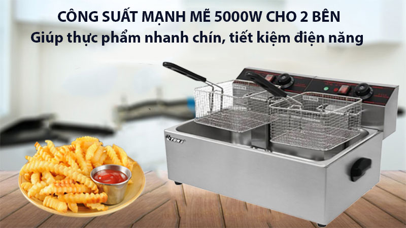 Bếp chiên nhúng điện đơn Eton ET-ZL1-12L - Hàng chính hãng