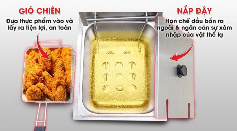Bếp chiên nhúng điện đơn Newsun EF81 - Hàng chính hãng