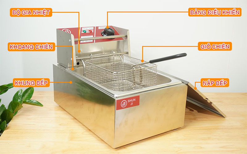 Bếp chiên nhúng điện đơn Shunji EH-81 - Hàng chính hãng