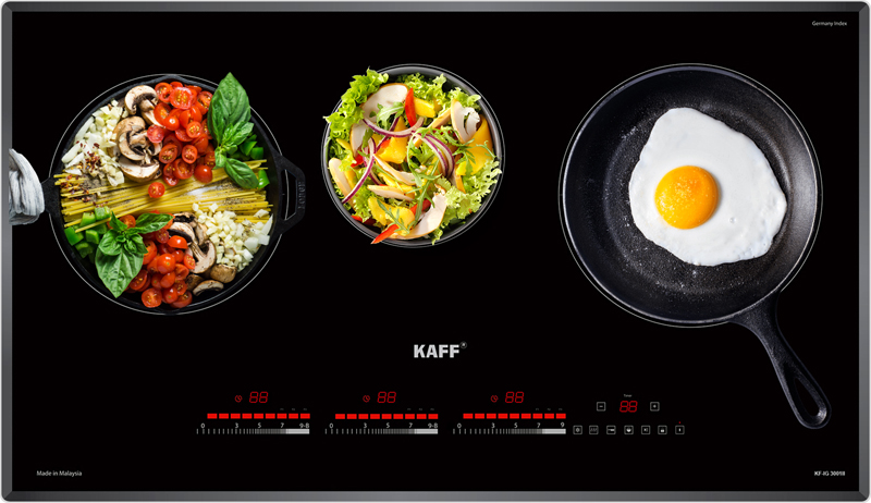 Bếp điện từ 3 vùng nấu Kaff KF-IG3001II - Hàng chính hãng