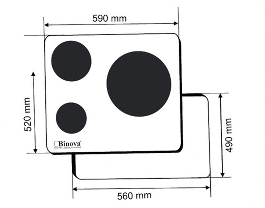 Bếp hồng ngoại điện từ Binova BI-344-IC - Hàng chính hãng