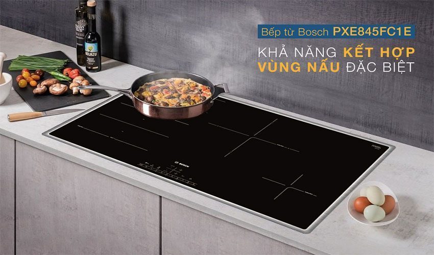 Bếp điện từ âm Bosch PXE845FC1E - Hàng chính hãng