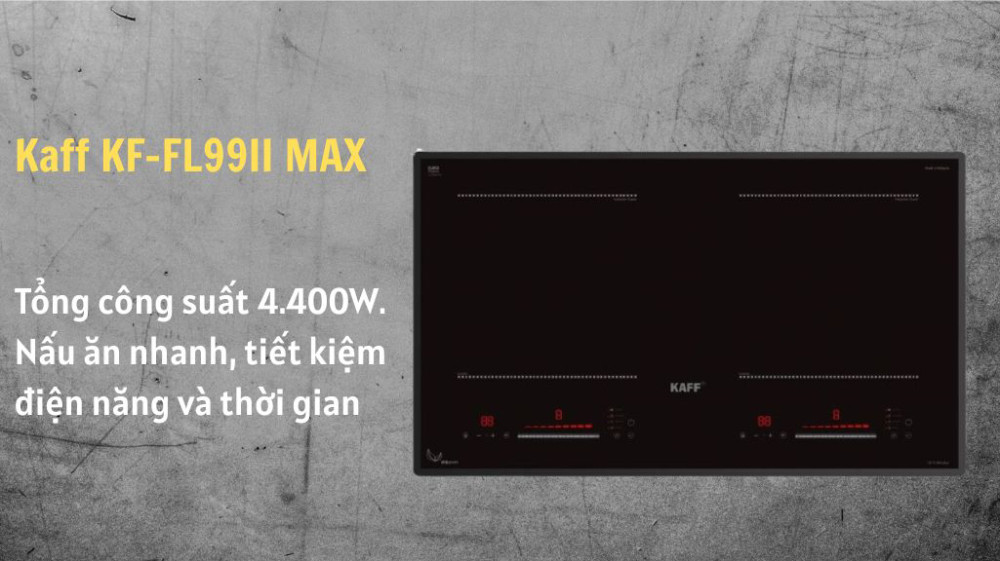 Bếp điện từ đôi Kaff KF-FL99II MAX - Hàng chính hãng