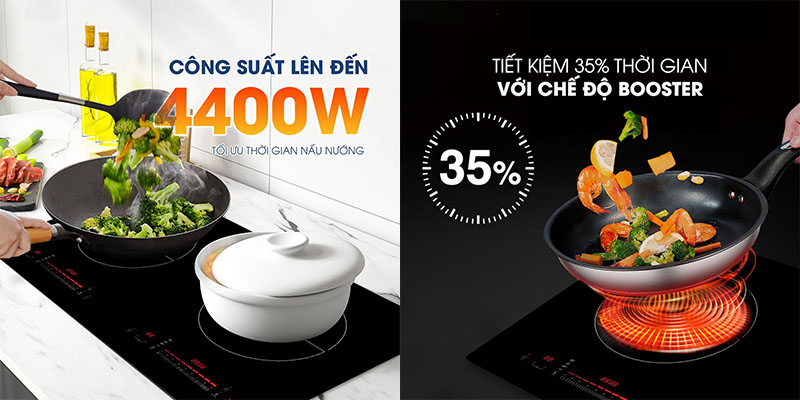 Bếp điện từ đôi Inverter Kalite KDI73  - Hàng chính hãng
