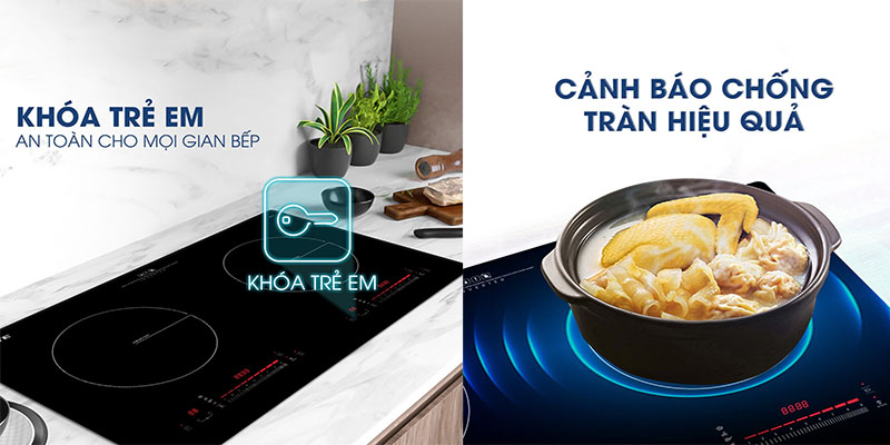 Bếp điện từ đôi Inverter Kalite KDI73  - Hàng chính hãng