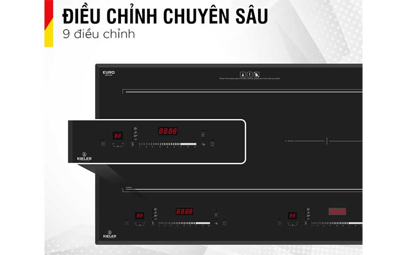 Bếp điện từ đôi Inverter Kieler KL-PLATINUM-V105 - Hàng chính hãng