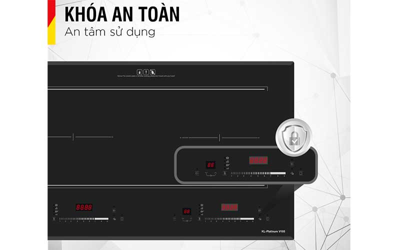 Bếp điện từ đôi Inverter Kieler KL-PLATINUM-V105 - Hàng chính hãng