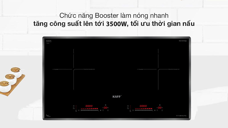 Bếp điện từ đôi Kaff KF-FL68II NEW PLUS - Hàng chính hãng