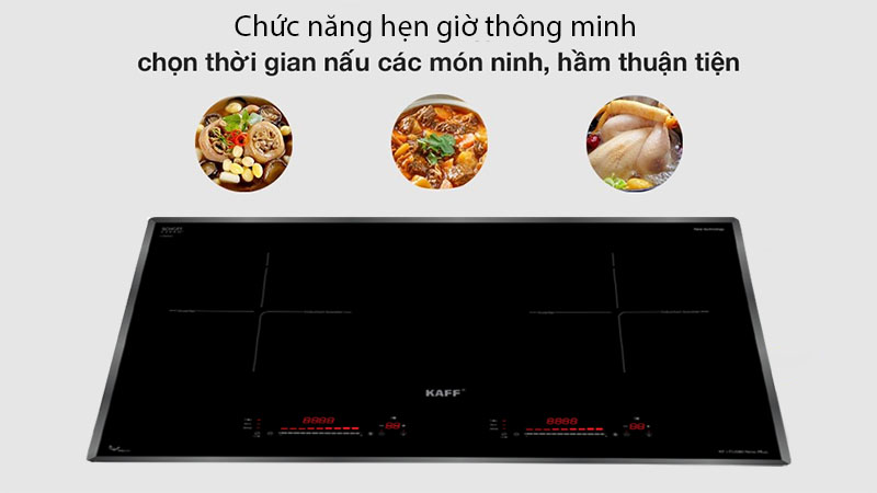 Bếp điện từ đôi Kaff KF-FL68II NEW PLUS - Hàng chính hãng