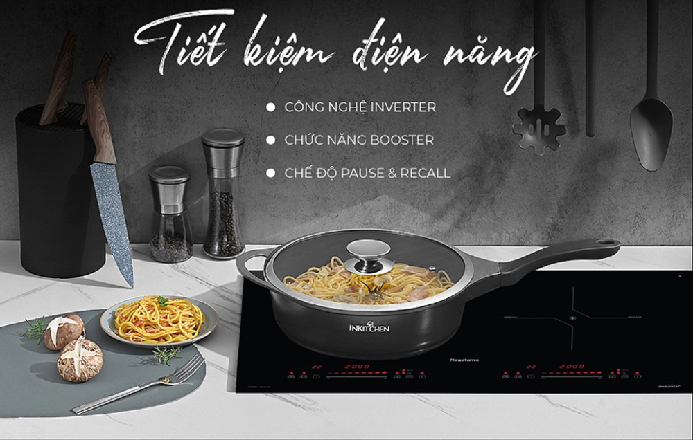 Bếp điện từ đôi Nagakawa NDI9195 - Hàng chính hãng