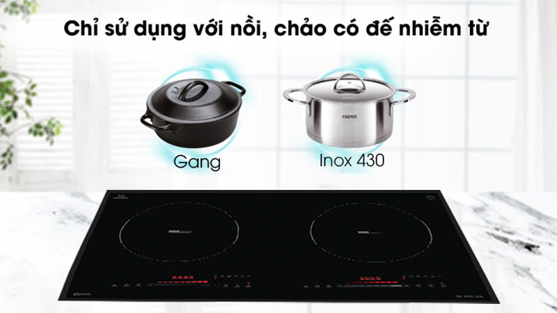 Bếp điện từ đôi Spelier STL-220C - Hàng chính hãng