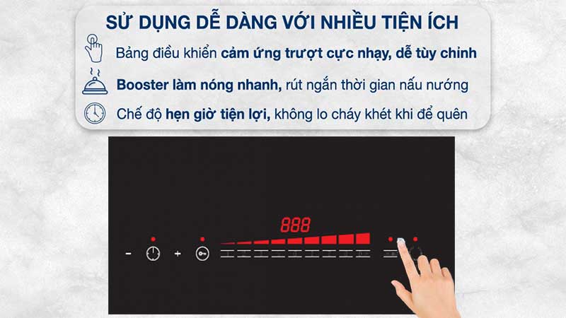 Bếp điện từ đôi Binova BI-1104IT - Hàng chính hãng