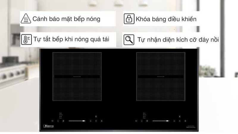 Bếp điện từ đôi Binova BI-1105GM - Hàng chính hãng