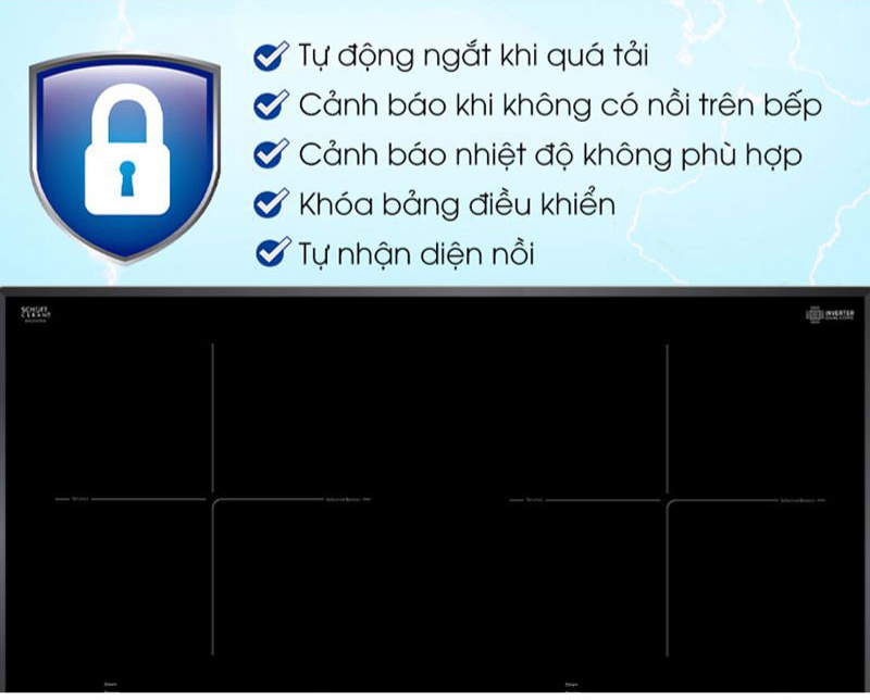 Bếp điện từ đôi Binova BI-1109GM - Hàng chính hãng