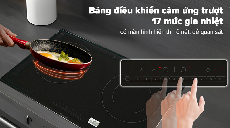 Bếp điện từ đôi Bosch PPI82566VN - Hàng chính hãng