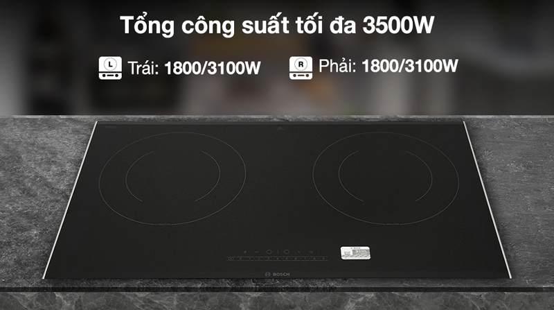 Bếp điện từ đôi Bosch PPI82566VN - Hàng chính hãng