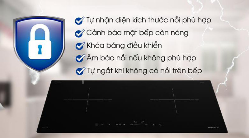 Bếp điện từ đôi Hafele HC-I2712A (536.61.716) - Hàng chính hãng