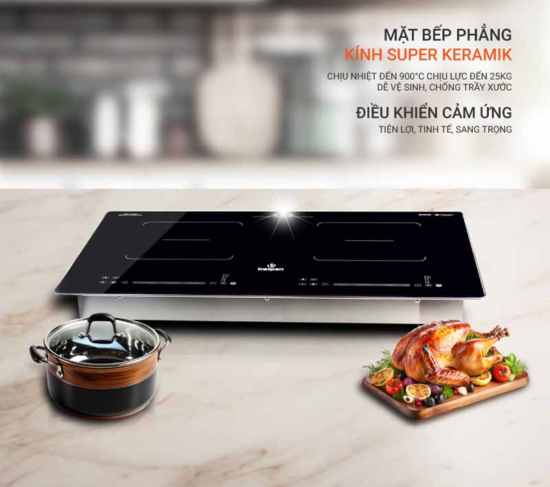 Bếp điện từ đôi Kalpen ICK-1669 - Hàng chính hãng