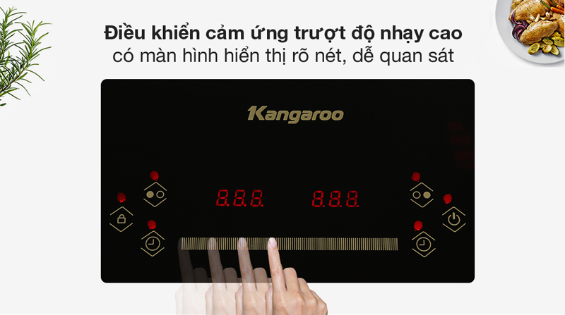 Bếp điện từ đôi Kangaroo KG851i - Hàng chính hãng
