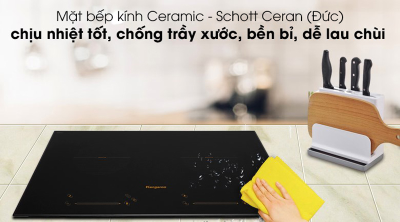 Bếp điện từ đôi Kangaroo KG858I - Hàng chính hãng